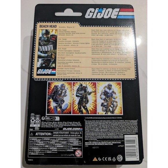 Hasbro G.I. Joe Classified Series Retro Cardback Beach Head 6 inch Action Figure - Picture 5 of 6